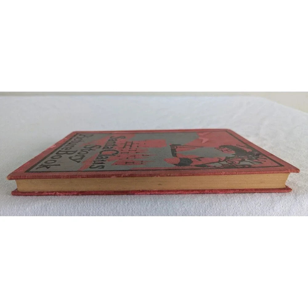 Antique Christmas Santa Claus Story Picture Book M.A. Donohue VTG Christmas Rare